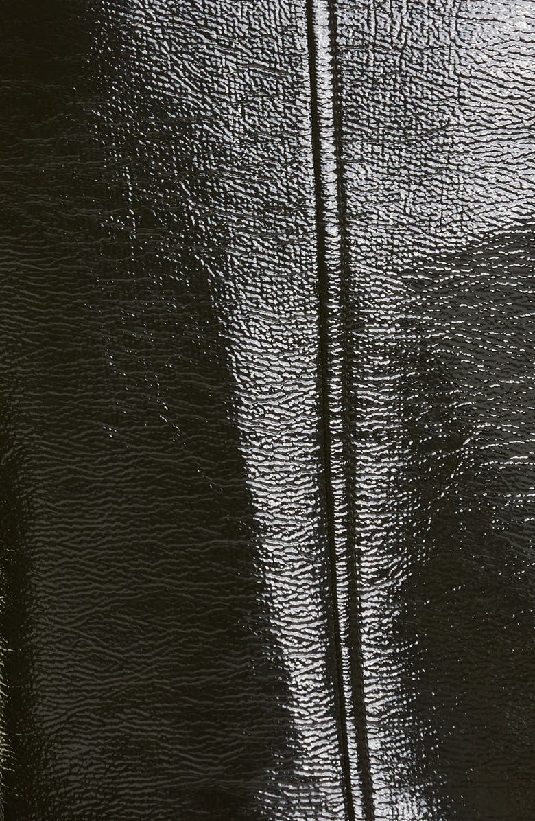 Courrèges Logo Patch Coated Stretch Cotton Crop Jacket, Alternate, color, 