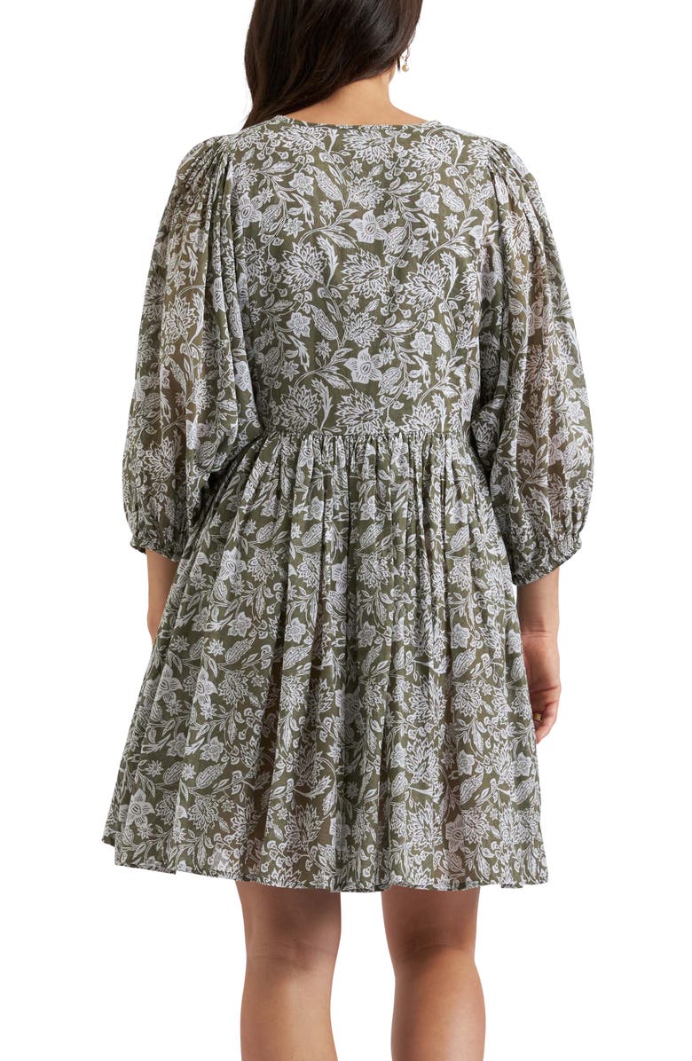 Ripe Maternity Cali Nursing Dress, Alternate, color, Olive / White