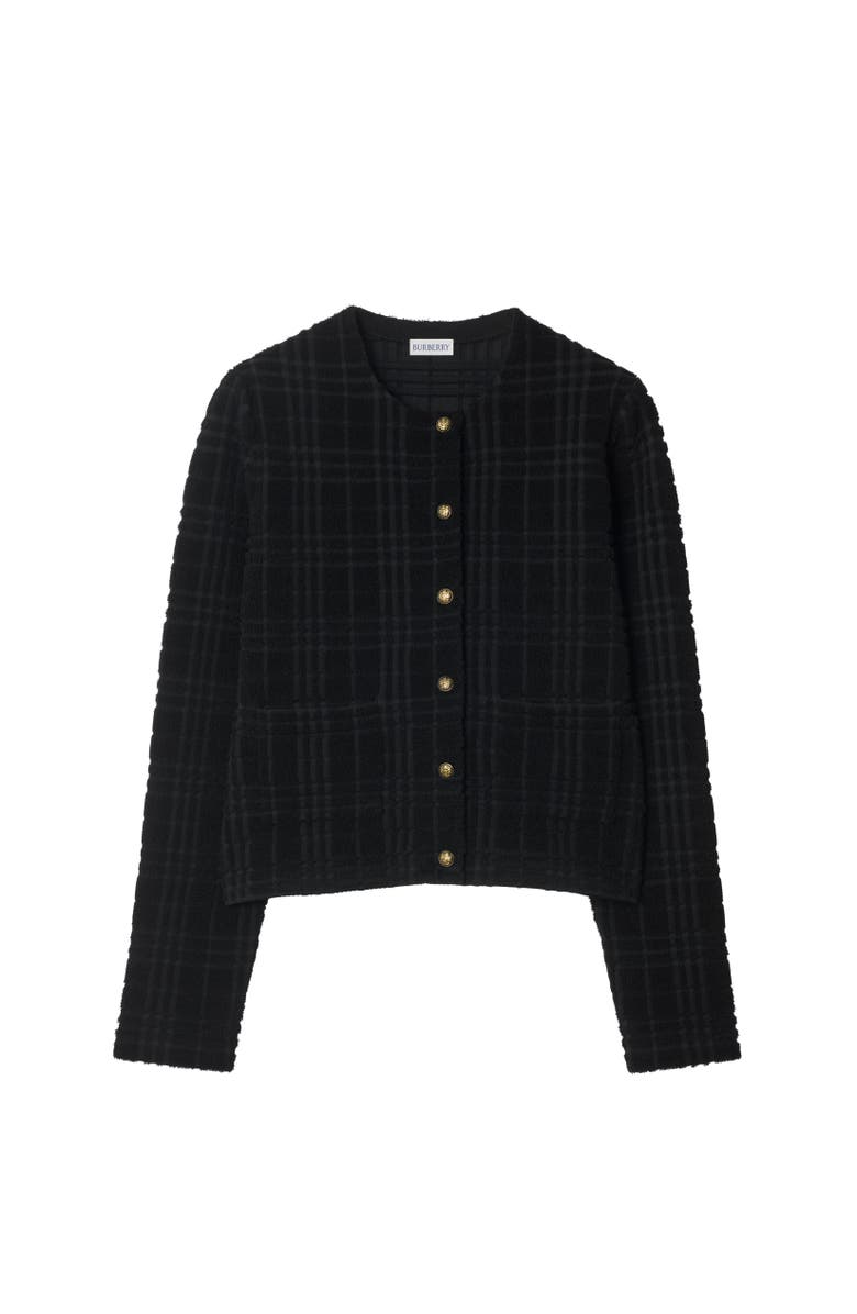 Burberry Wool Blend Jacket, Alternate, color, Black