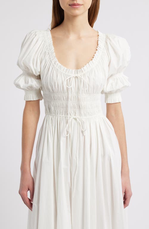 Doen Dôen Ischia Convertible Organic Cotton Maxi Dress In Salt