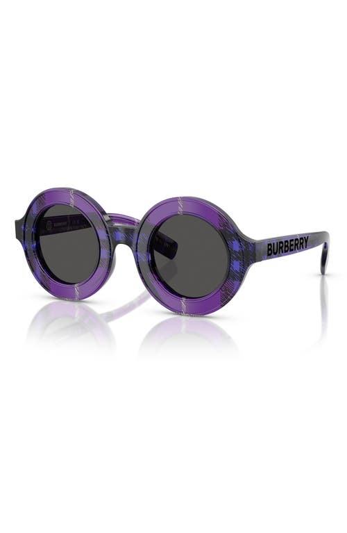 Burberry Kids' 40mm Round Sunglasses In Green
