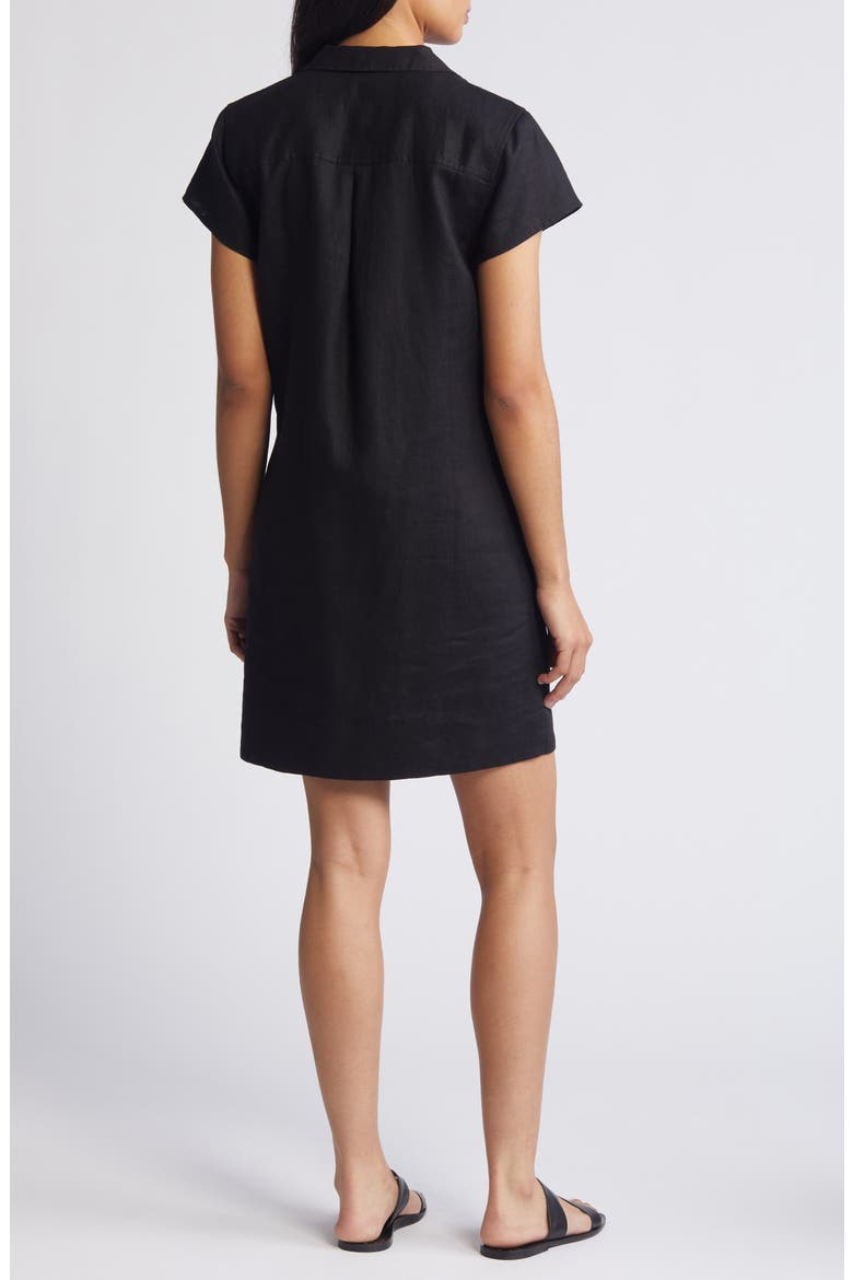 two palms short-sleeve linen collared dress Two Palms Short Sleeve Linen Dress (Women)