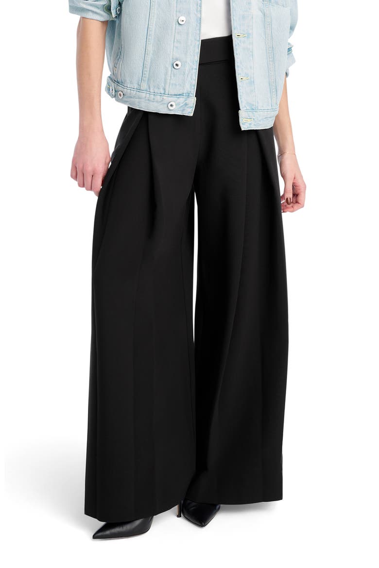 Pleats for Days Wide Leg Pants, Main, color, BLACK