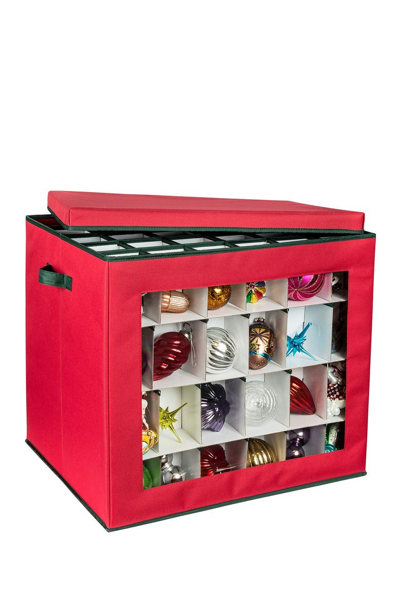 HONEY-CAN-DO Red Ornament Cube - Set of 120, Main, color,