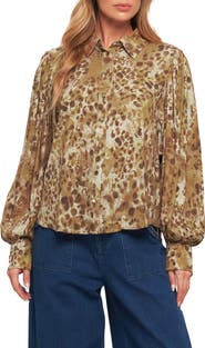 FLYING TOMATO Long Sleeve Button-Up Shirt