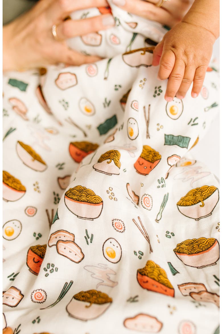 Ramen Muslin Swaddle Blanket, Alternate, color, MULTICOLOUR
