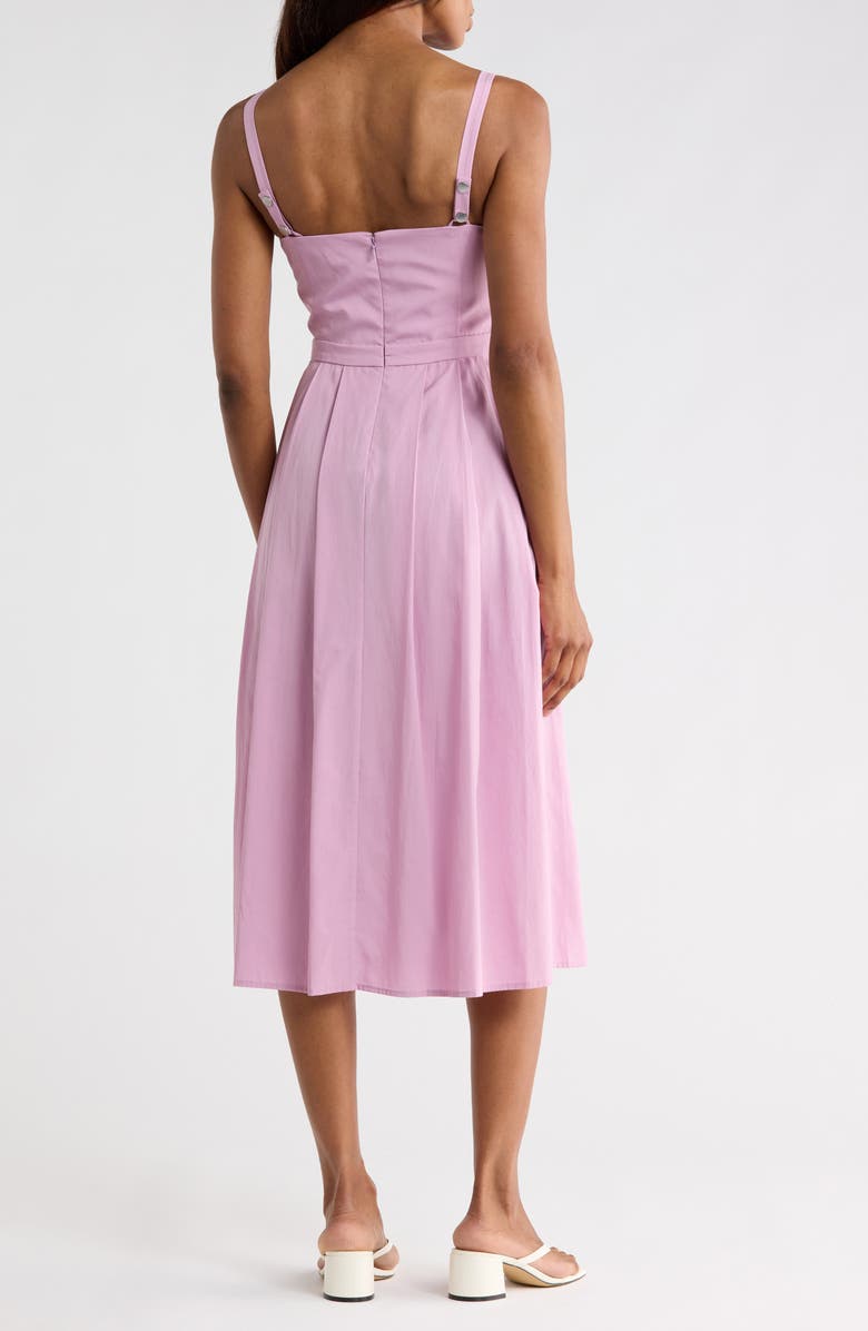 L'AGENCE Esmeralda Sleeveless Midi Dress, Alternate, color, Mauve Mist