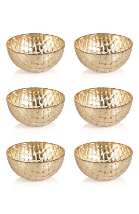 Braided Set of 6 Condiment Bowls