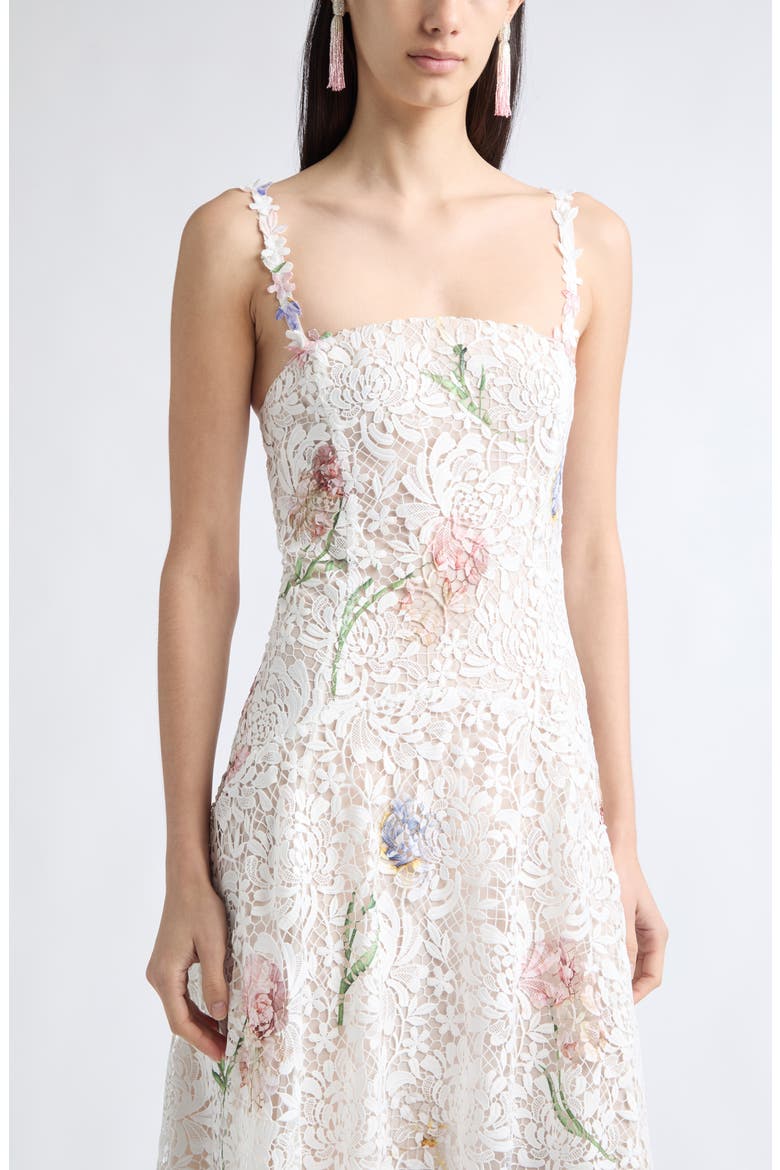 Iris Dégradé Lace Maxi Dress, Alternate, color, WHITE MULTI