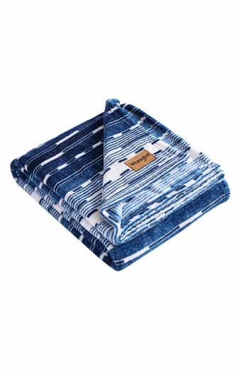 Wrangler Logan Stripe Plush Fleece Throw - 50" x 60"