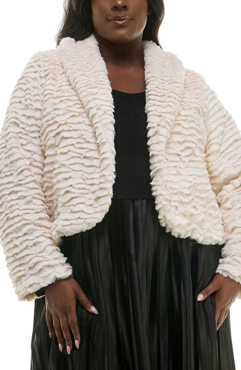 Faux Fur Bolero Jacket
