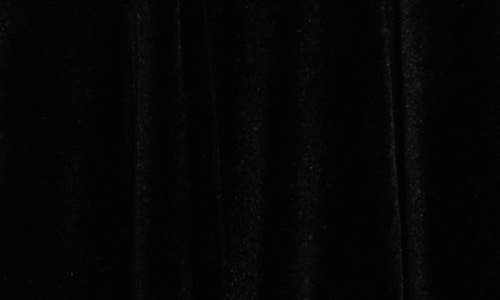 Halogen ® Velour A-line Midi Dress In Black