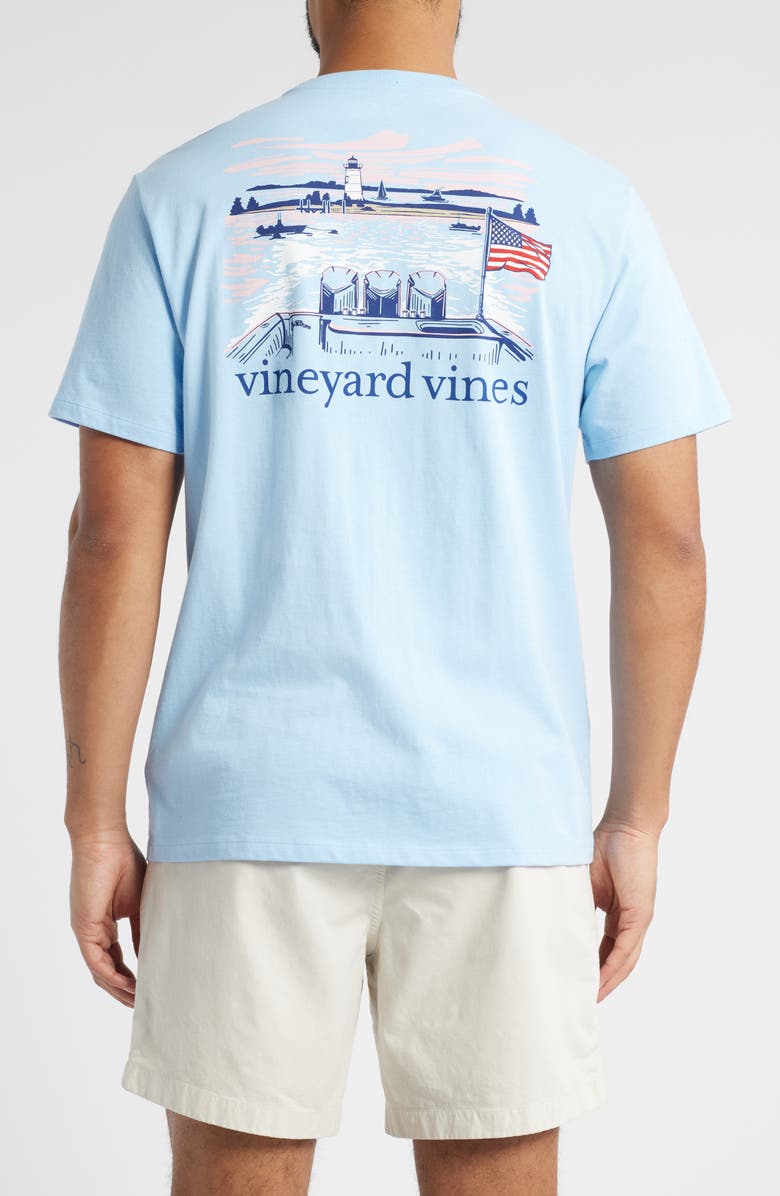 vineyard vines Lighthouse Wakes Pocket Graphic T-Shirt, Alternate, color, 