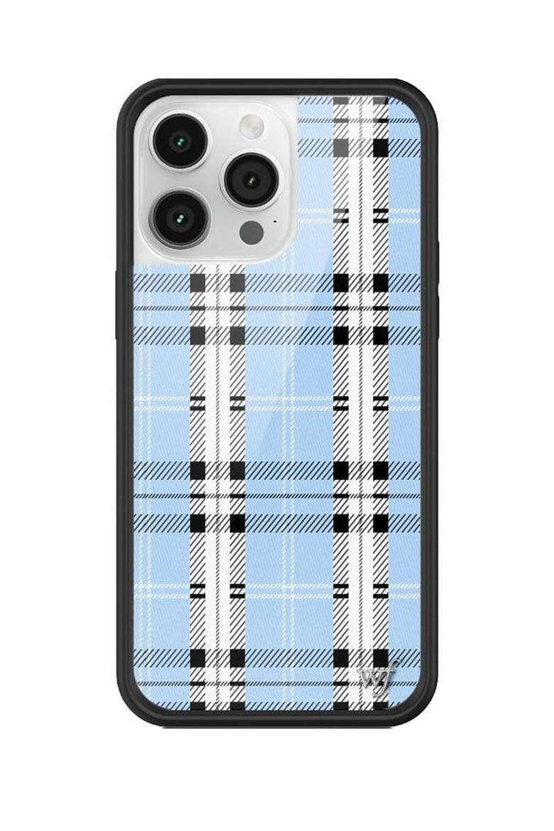 Plaid | Blue iPhone Case, Alternate, color, Blue