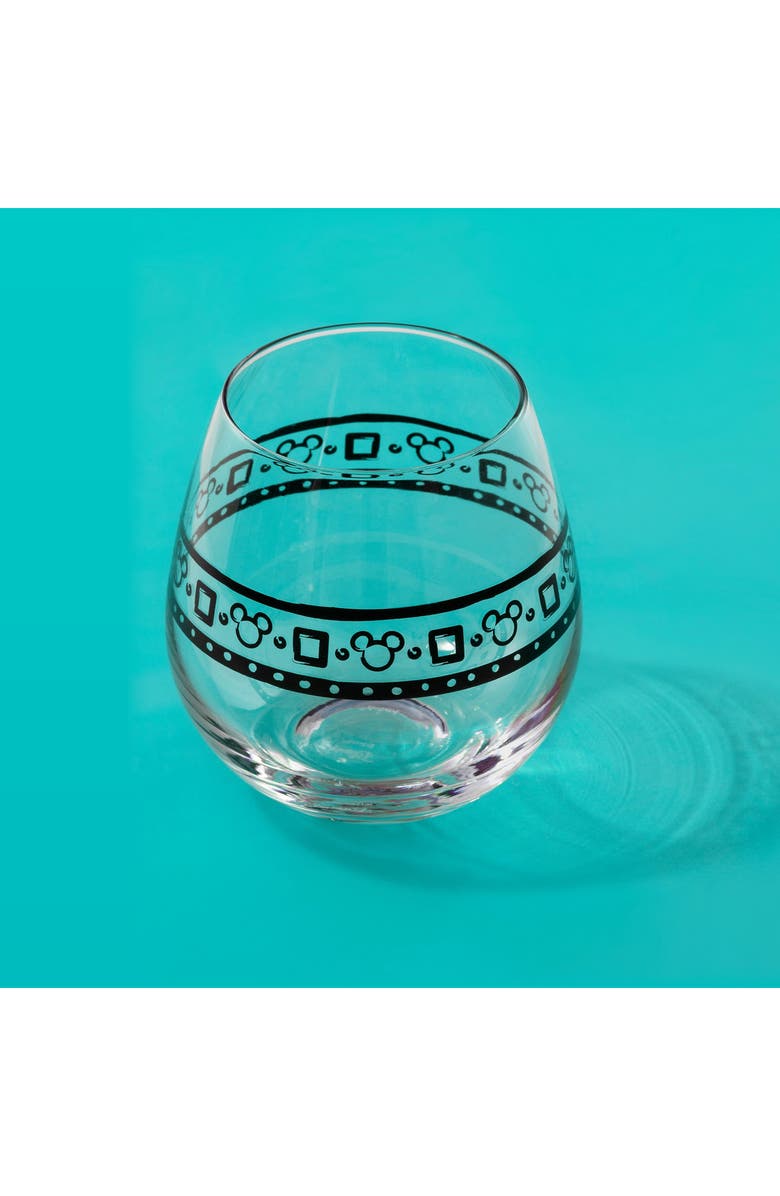JoyJolt Disney Geo Picnic Wine Glasses - Set of 4, Alternate, color, Glass
