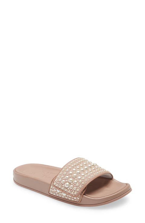 Fitz Embellished Pool Slide (Women)