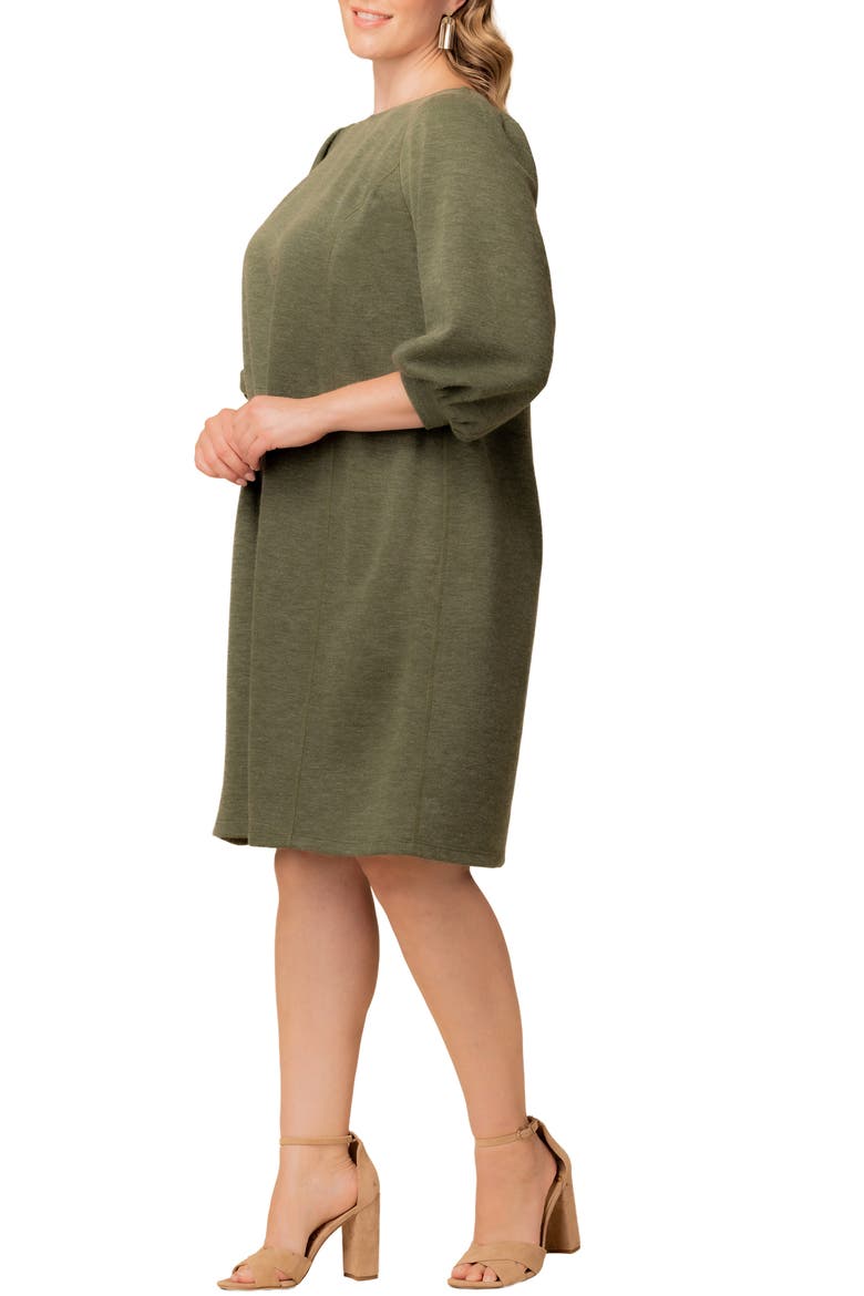 Madison Long Sleeve Sweater Dress, Alternate, color, FOREST GREEN