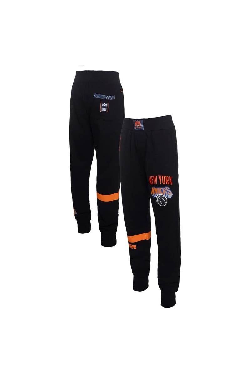 Two Hype Men's NBA x Two Hype  Black New York Knicks Culture & Hoops Collection Premium Jogger Pants, Alternate, color, 