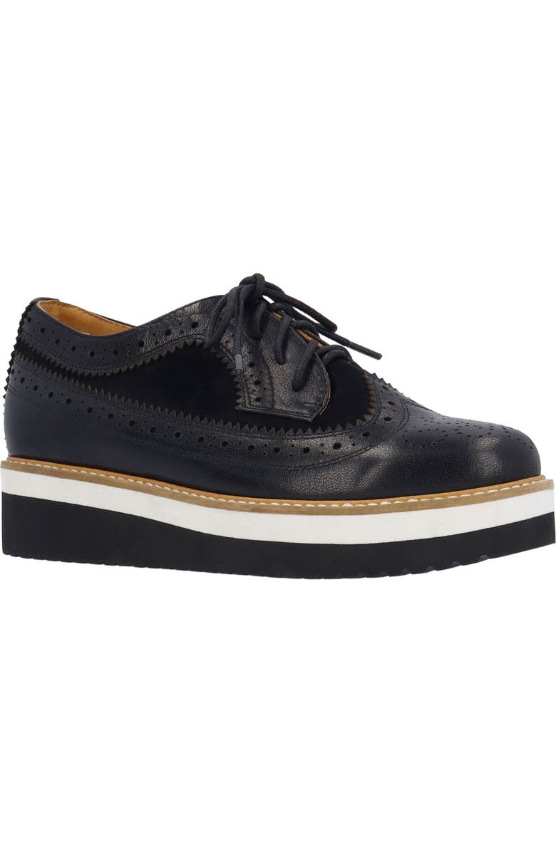 L'Amour des Pieds Zorielle Platform Oxford, Main, color, Black