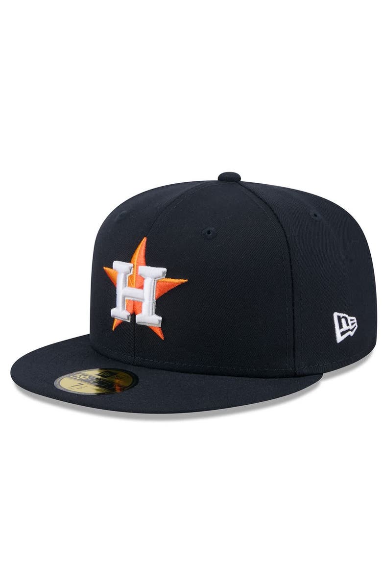 New Era Men's New Era Navy Houston Astros 2025 Jackie Robinson Day 59FIFTY Fitted Hat, Alternate, color, Navy