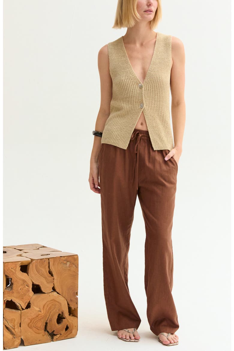 Beachy Sweater Vest, Alternate, color, Beige