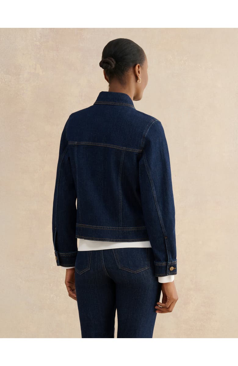HOBBS LONDON Vivienne Denim Jacket, Alternate, color, Indigo