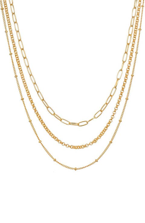 Layered Beauty Multiple Chain Necklace