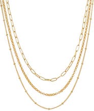 Satya Jewelry Layered Beauty Multiple Chain Necklace