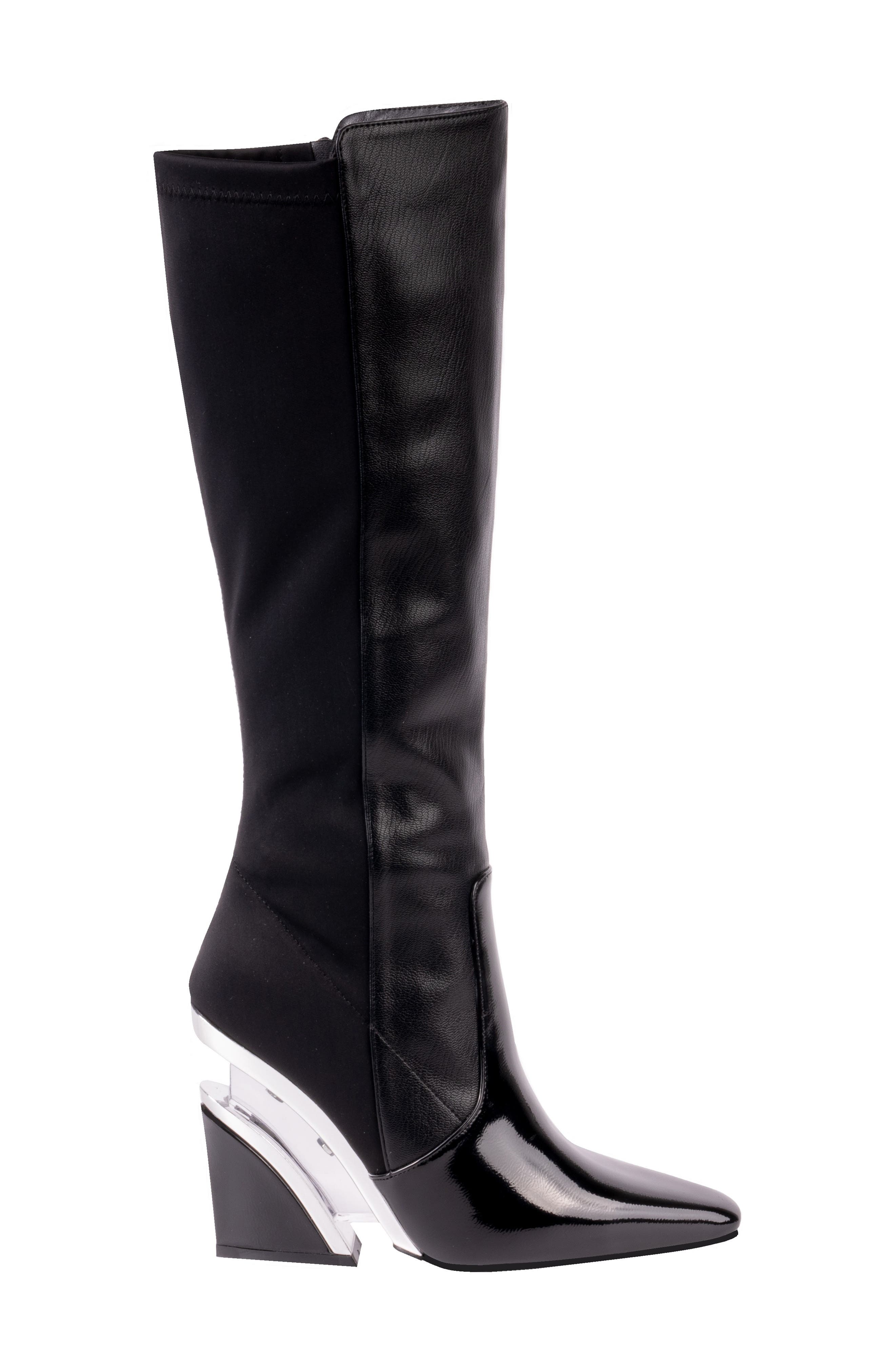 NINETY UNION Villa Wedge Boot, Alternate, color, Black
