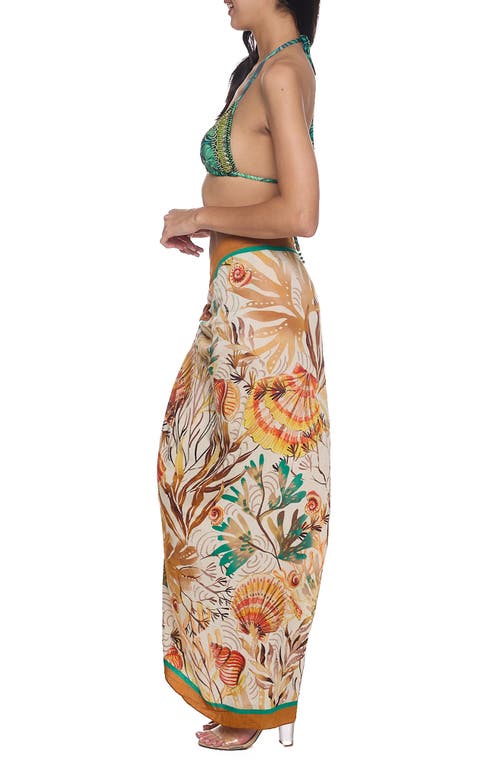 Ranee's Ranees Pareo Convertible Midi Cover-up Dress In Multi