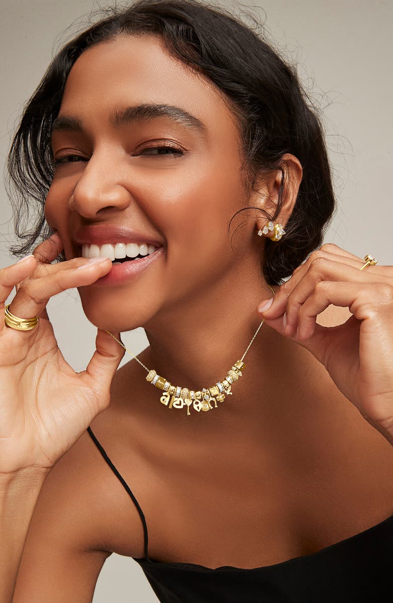 Adina Reyter Diamond Heart Key Pendant Mini Charm, Alternate, color, 9K Yellow Gold