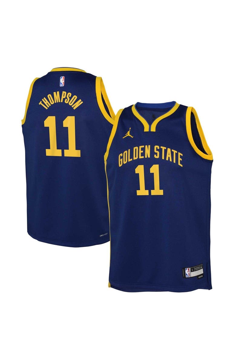 Jordan Brand Youth Jordan Brand Klay Thompson Blue Golden State Warriors Swingman Jersey - Statement Edition, Main, color, 