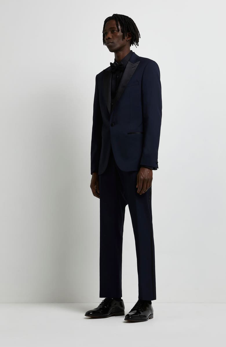 River Island Tuxedo Trousers, Alternate, color, 