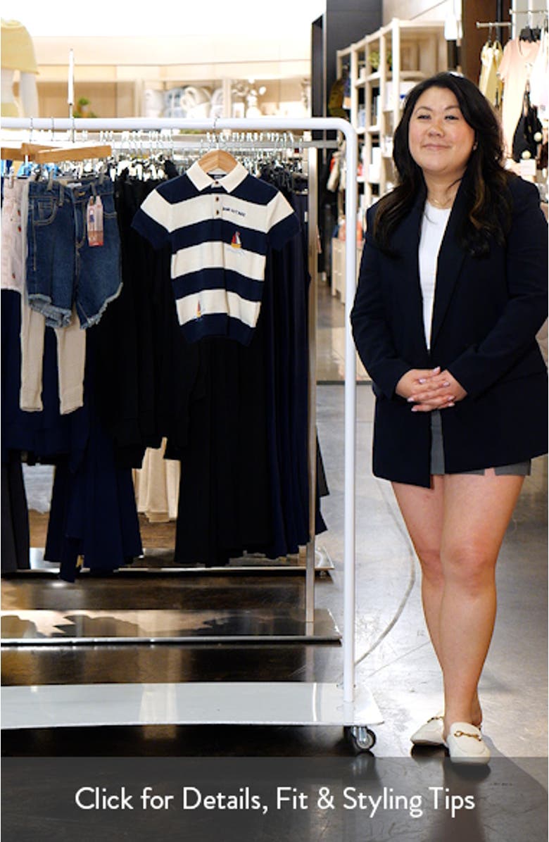 Kids' Stripe Boat Print Cotton Polo, sales video thumbnail