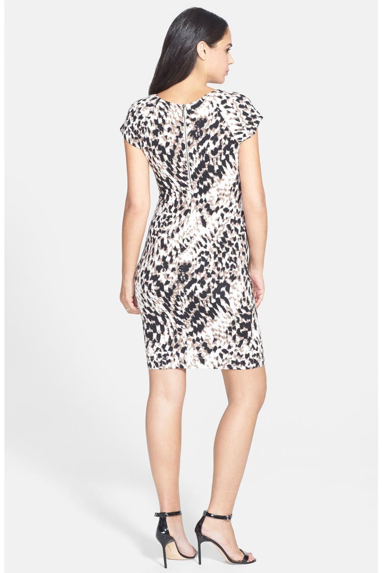 'Freya' Body-Con Maternity Dress, Alternate, color, ANIMAL CURVE