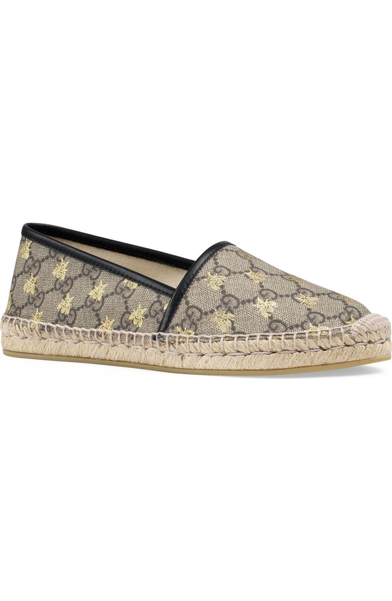 Gucci Logo Espadrille Flat, Main, color,