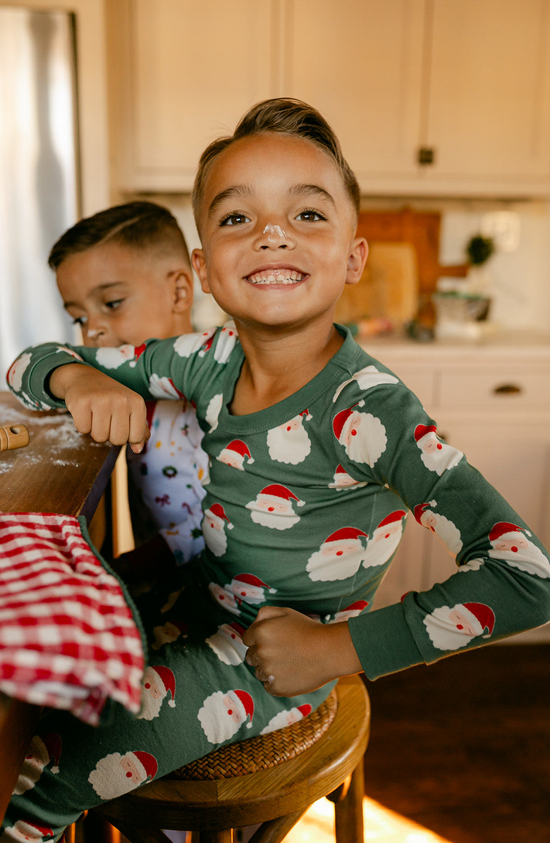Little Paper Kids Santa Riley Lounge Wear Set, Alternate, color, 