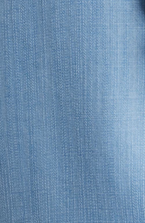 Wit & Wisdom Ruffle Trim Sleeveless Chambray Top