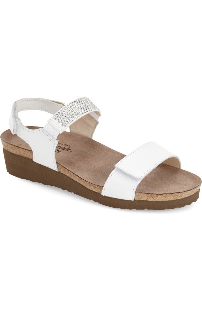 Naot 'Lisa' Crystal Embellished Sandal, Main, color,