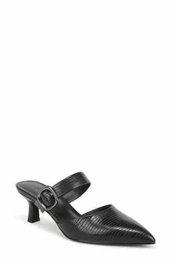 Gianna Faux Leather Embossed Mule