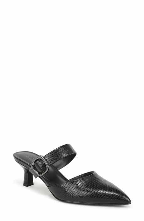 Gianna Faux Leather Embossed Mule