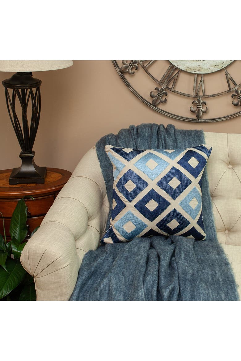 Diyaa Transitional Beige Throw Pillow, Alternate, color, BEIGE