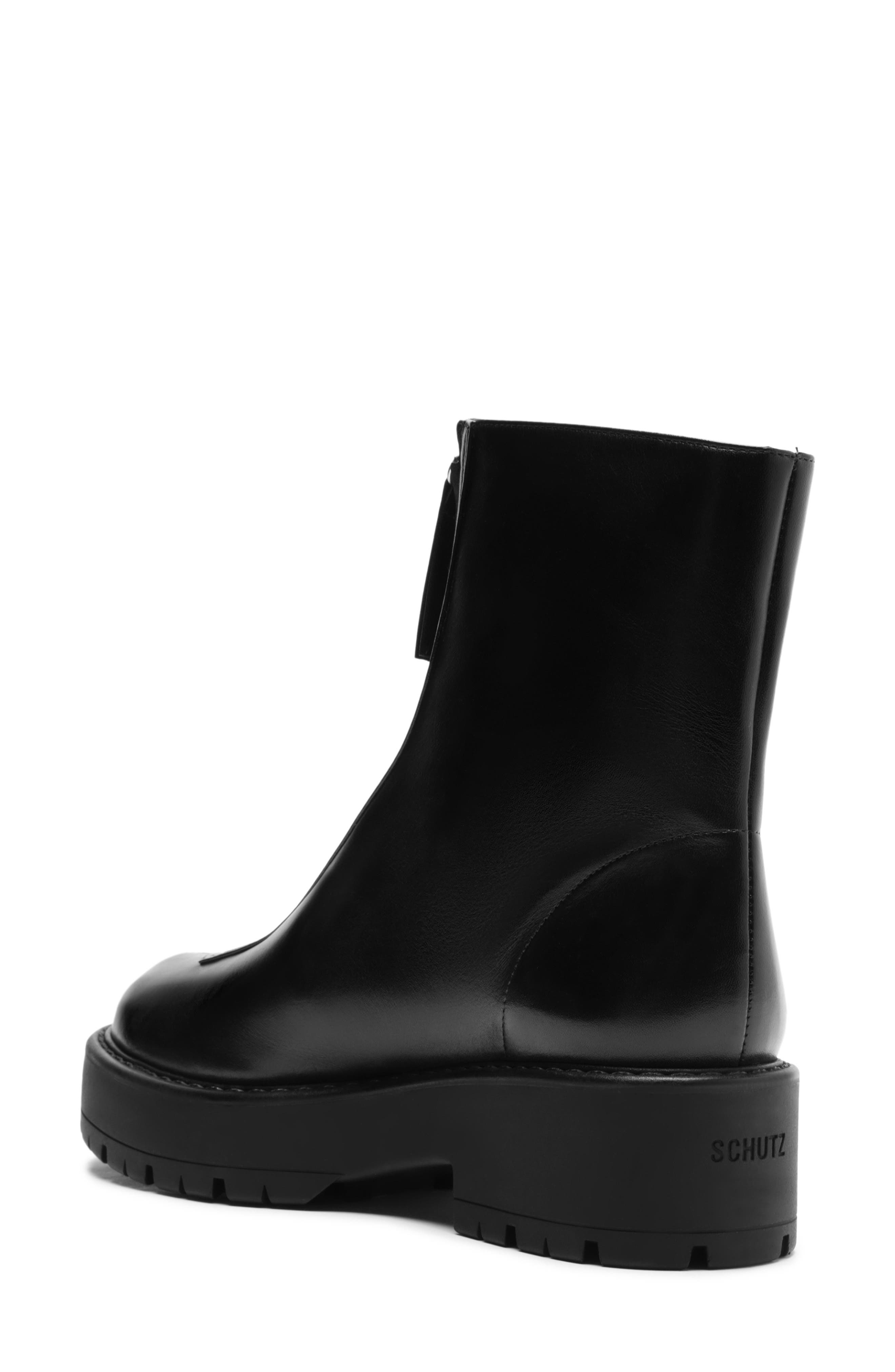 Schutz Farrah Moto Boot, Alternate, color, Black