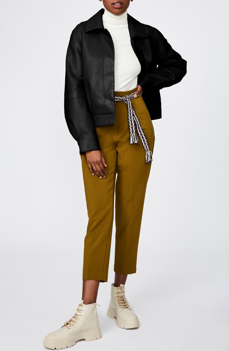 Bernardo Faux Leather Jacket, Alternate, color, 