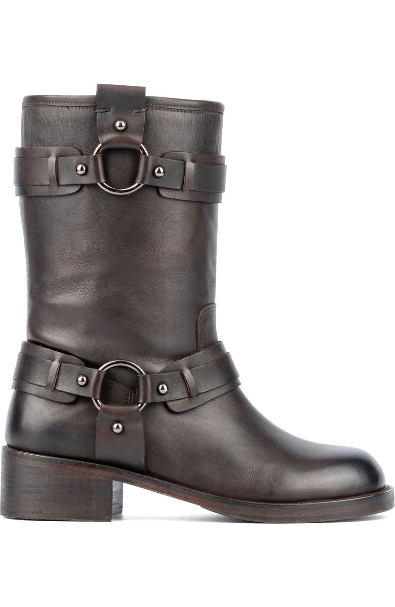 VINTAGE FOUNDRY Augusta Harness Strap Boot, Alternate, color, Chocolate