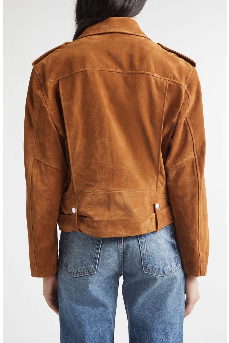 Evel Suede Biker Jacket, Alternate, color, MARTORA