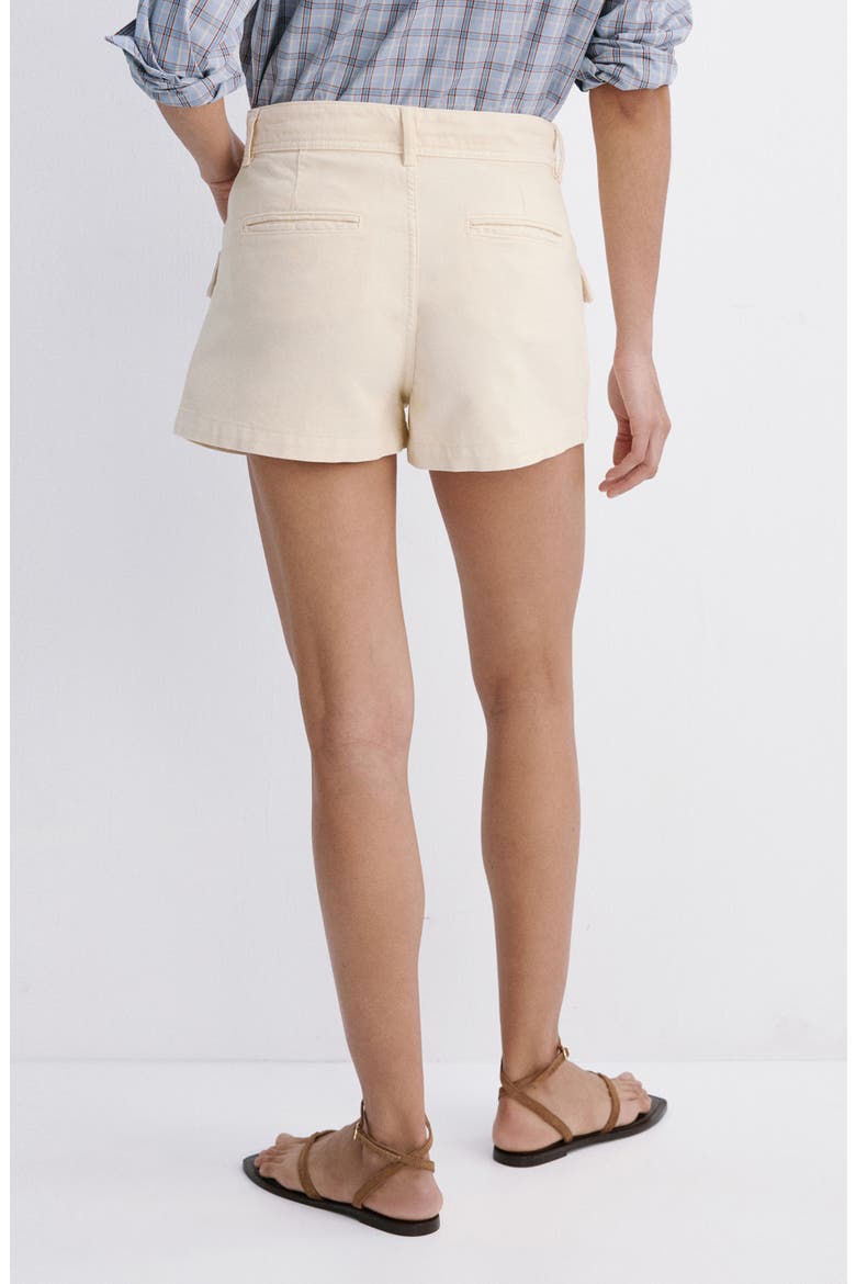 Aria Cotton Drawstring Shorts, Alternate, color, ECRU