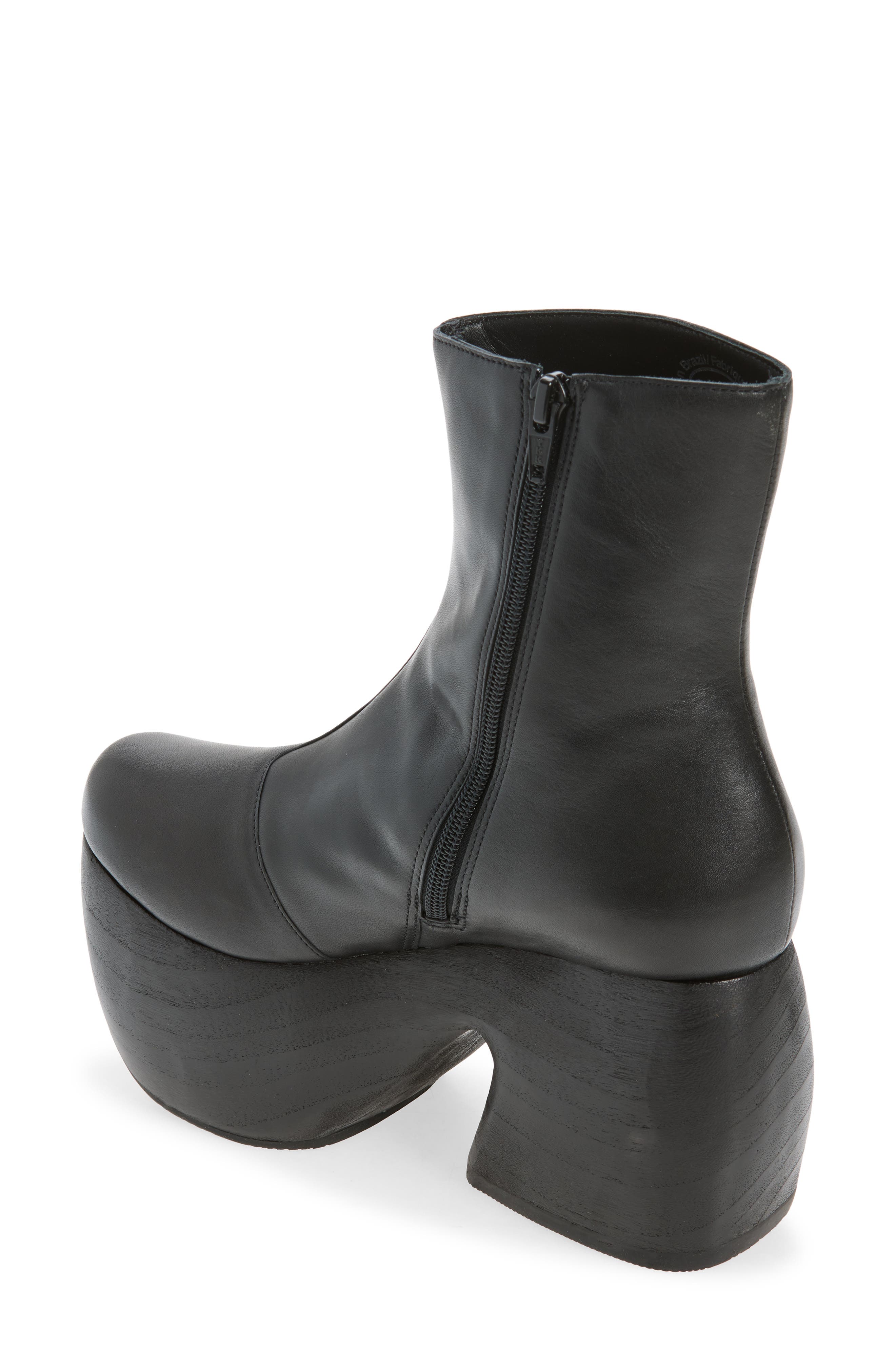 Platform Bootie, Alternate, color, BLACK