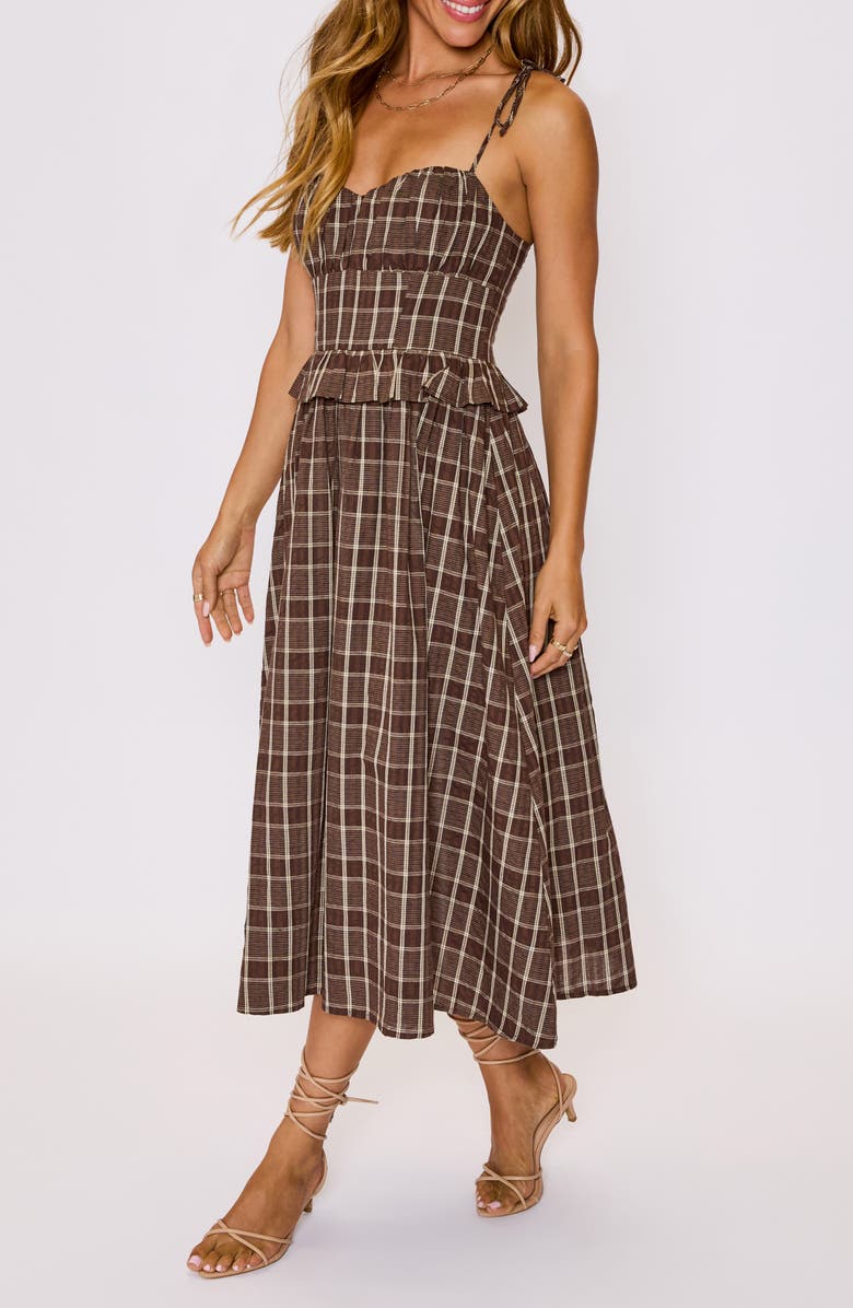VICI Collection Emma Plaid Midi Dress, Alternate, color,