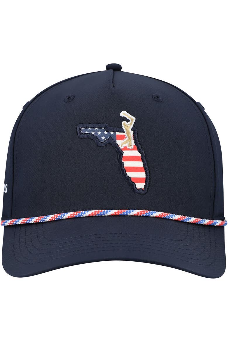 Men's Ahead  Navy THE PLAYERS Americana Alto Rope Adjustable Hat, Alternate, color, Navy